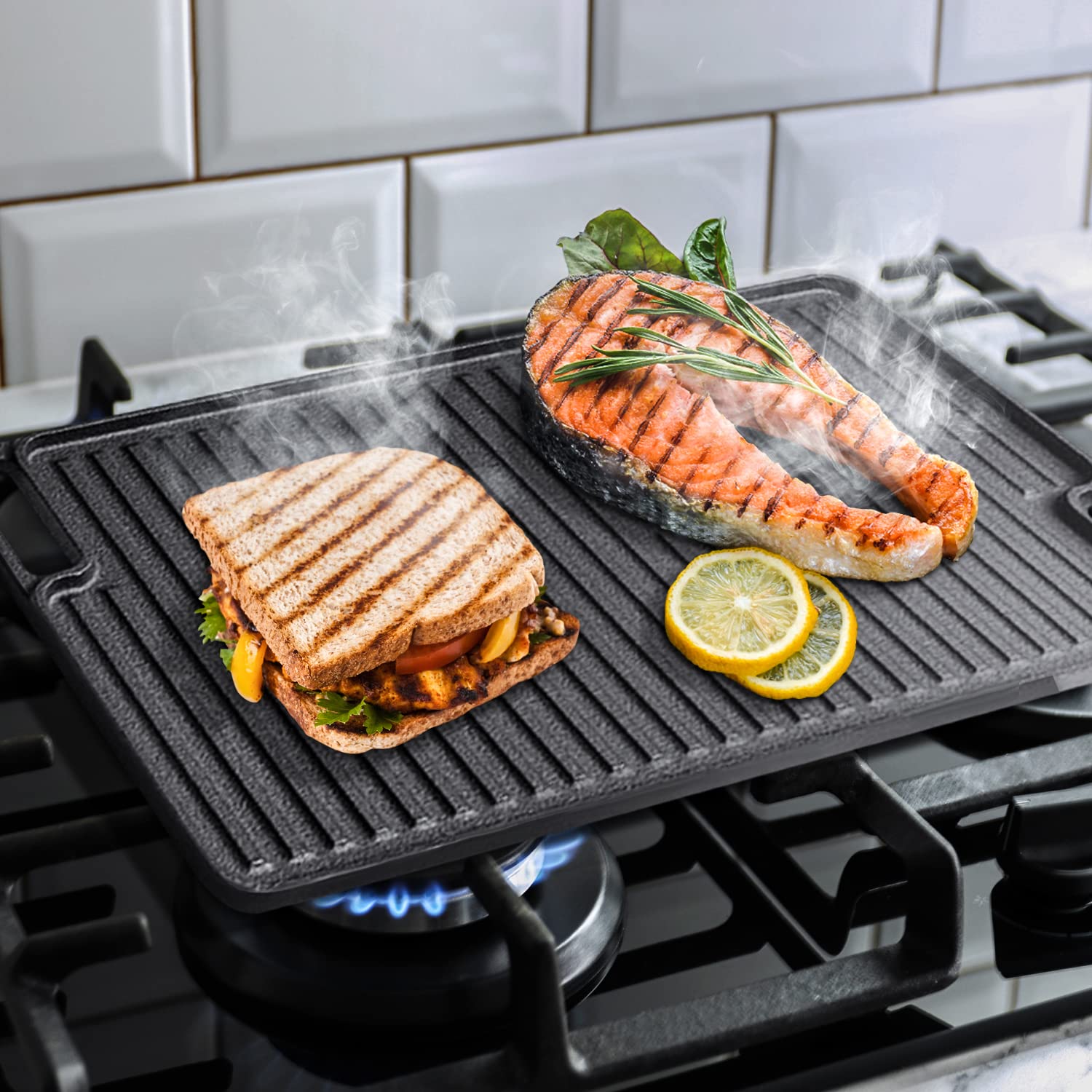 how to use cast iron griddle on electric stove