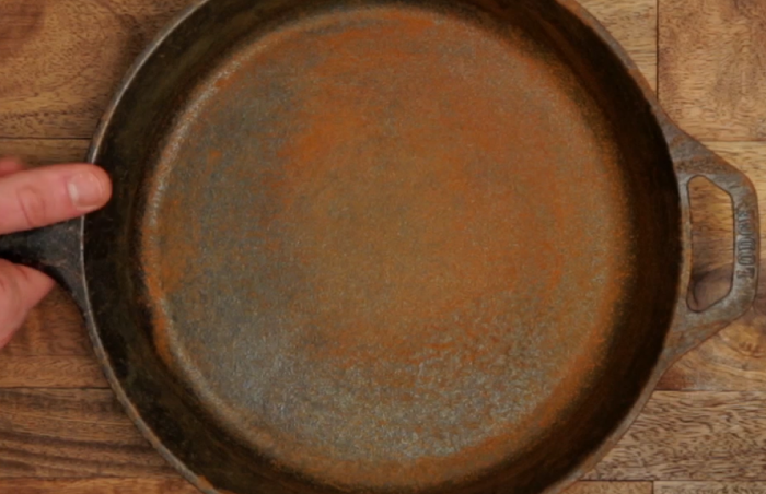 how to know when cast iron is hot enough