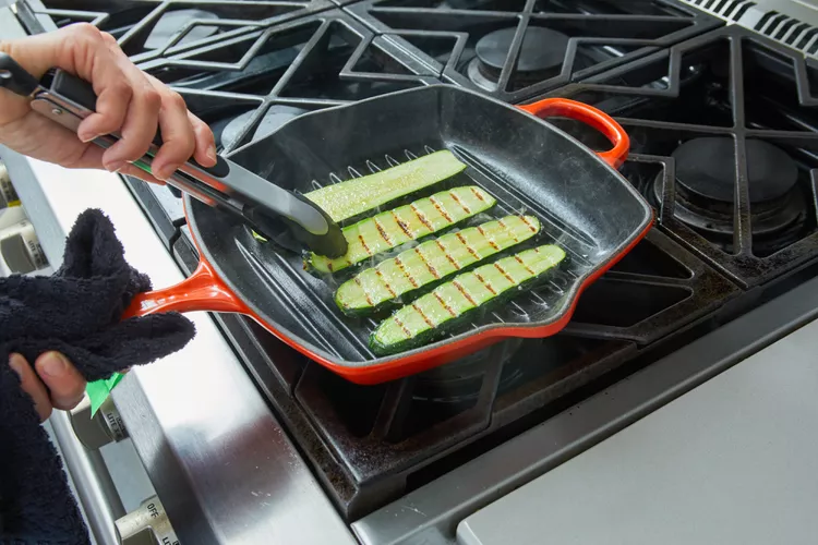 how to hang cast iron pans