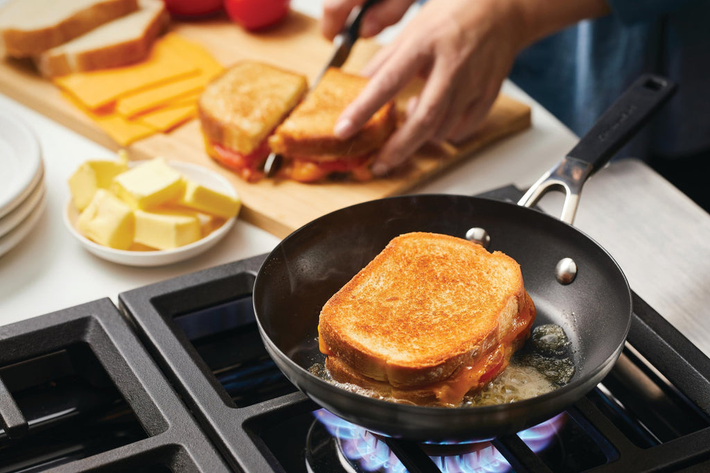 how to remove egg from cast iron skillet