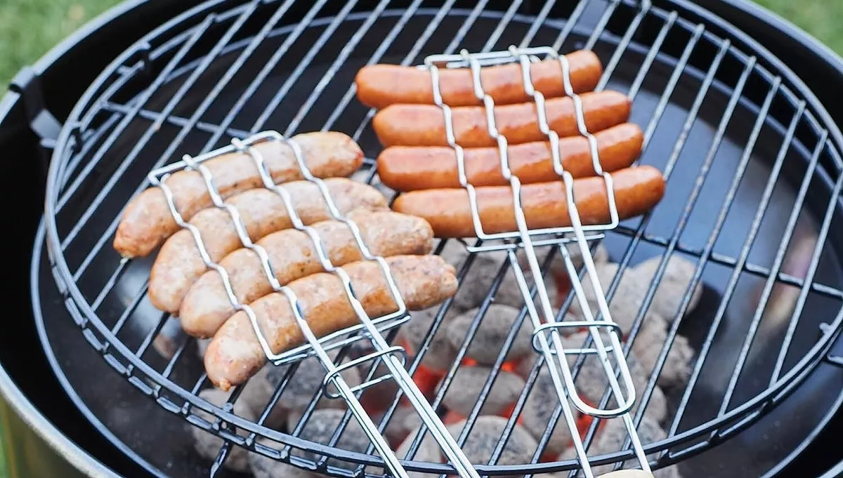 How do I use a grill basket for vegetables