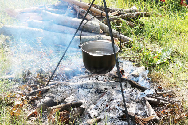 Campfire Tripod Grills for Outdoor Enthusiasts Fishing Hiking & Hunting