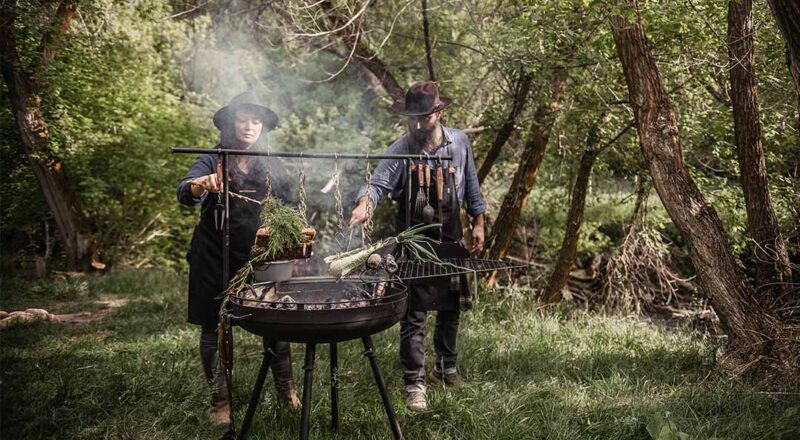 Cowboy Fire Pit Grill