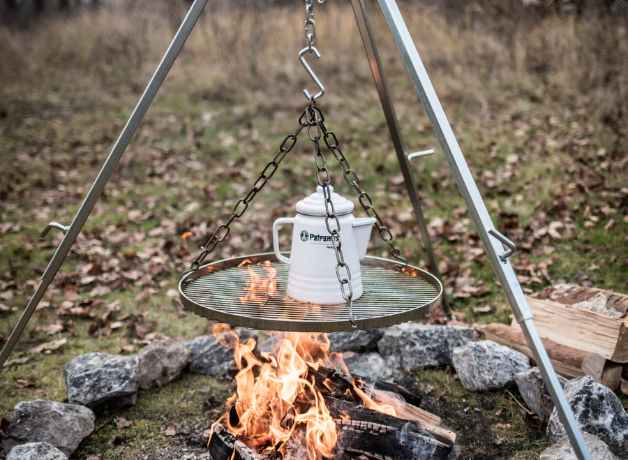 Campfire Tripod Grills for Outdoor Enthusiasts Fishing Hiking & Hunting