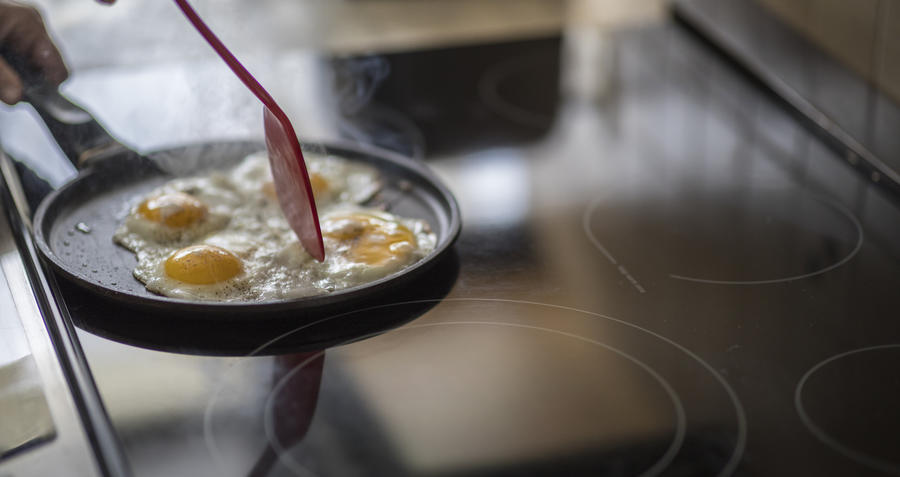 cooking steak in cast iron on induction