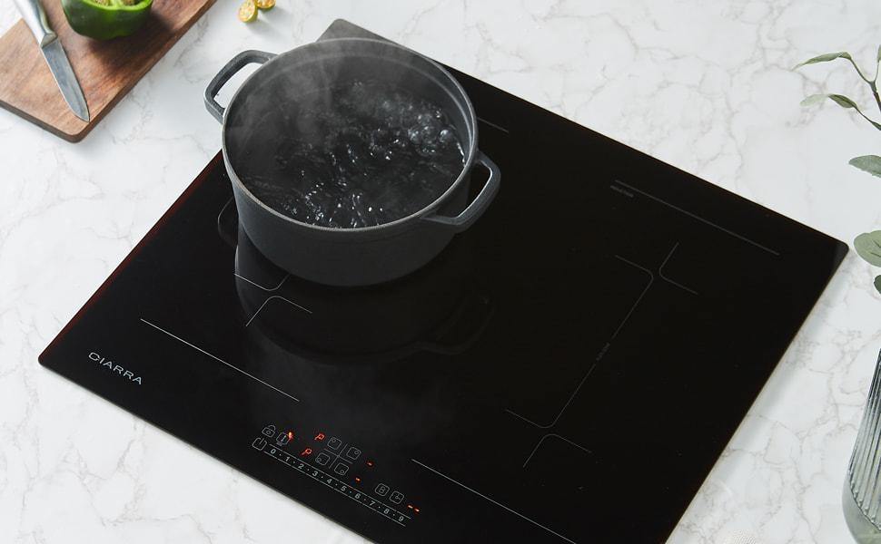 how induction interacts with cast iron
