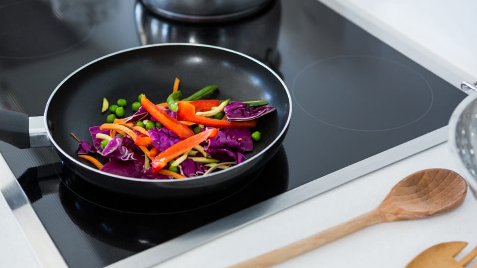 heat retention of cast iron on induction